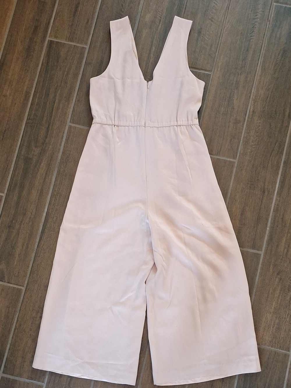 Aritzia Babaton Marcus Jumpsuit Pale Pink Camille Sleeveless Wide Leg Cropped 10 - Picture 11 of 11